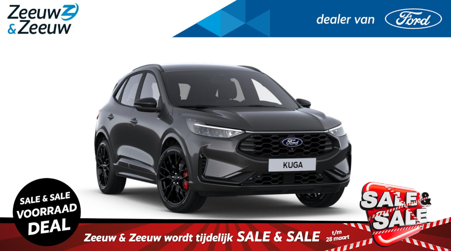 Ford Kuga - 2.5 PHEV ST-Line X | Black Pack | 20" Lichtmetaal | Led verlichting | 360Camera | Adaptive - AutoWereld.nl