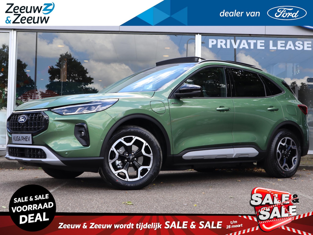 Ford Kuga - 2.5 PHEV Active X 243PK | 2100KG Trekgewicht | Nieuw Model | Matrix LED  | Panoramadak | W - AutoWereld.nl