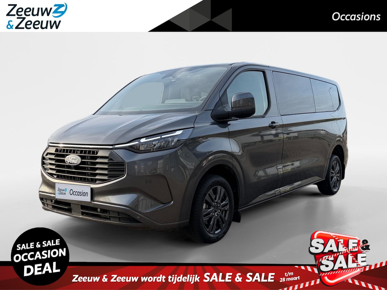 Ford Transit Custom - 340 2.5 PHEV L2H1 Limited | Automaat | 9 persoons | Winter pack | 17" lichtmetalen velgen - AutoWereld.nl