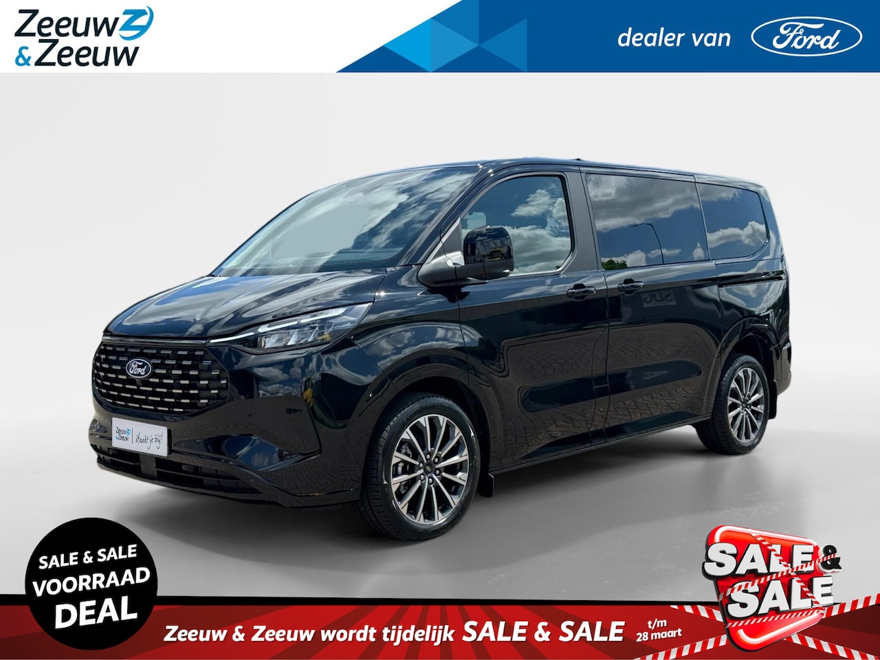 Ford Model T - Custom 340 2.5 PHEV L1H1 Titanium X | Nieuw te bestellen | Elektrisch Uitklapbare Trekhaak - AutoWereld.nl