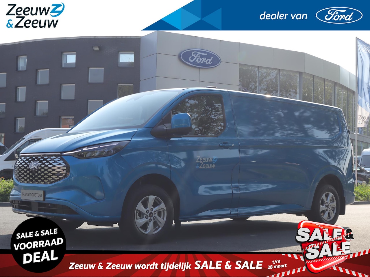Ford Transit Custom - E-Transit 320 L2H1 Limited 65 kWh | Nieuw te bestellen - AutoWereld.nl