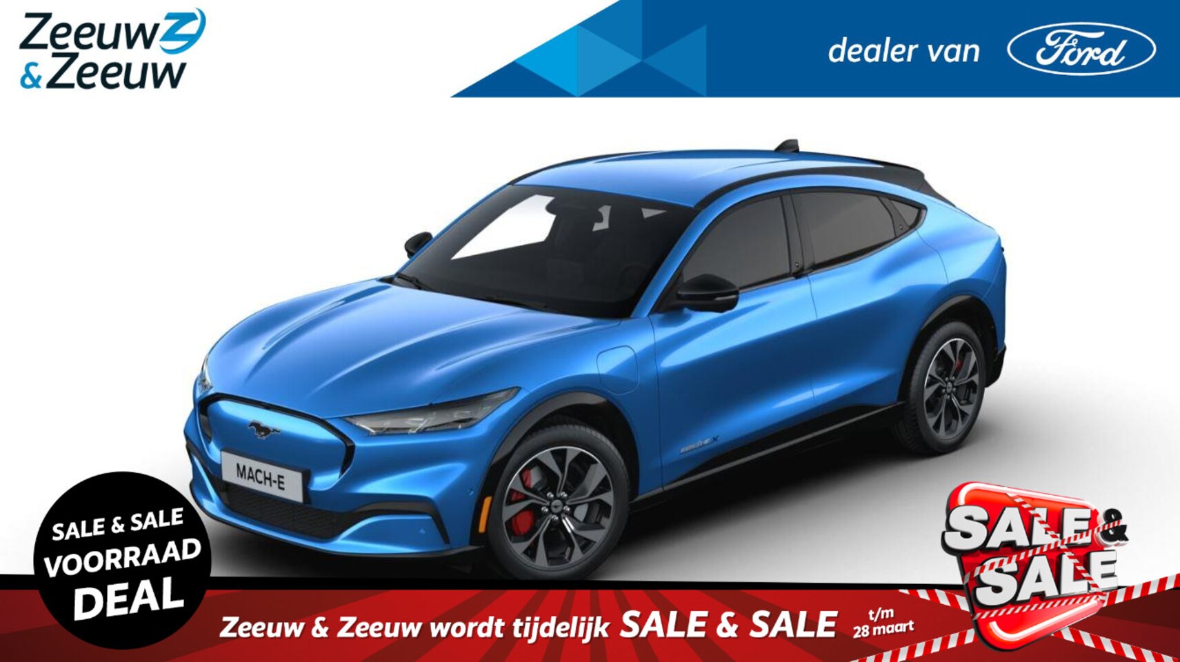 Ford Mustang Mach-E - Extended Premium AWD 98 kWh Ford Mustang Mach-E 98kWh Extended AWD Premium | NIEUW | Adapt - AutoWereld.nl