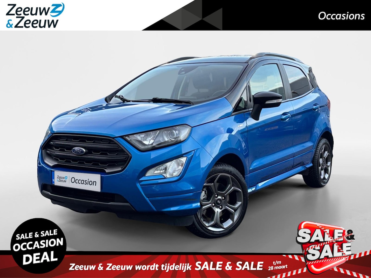 Ford EcoSport - 1.0 EcoBoost ST-Line | Two-Tone | Winter Pakket | Half lederen bekleding | Parkeersensoren - AutoWereld.nl