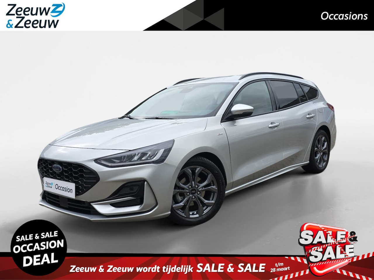 Ford Focus Wagon - 1.0 EcoBoost Hybrid ST Line | Navigatie | Winterpakket | Parkeersensoren voor en achter | - AutoWereld.nl