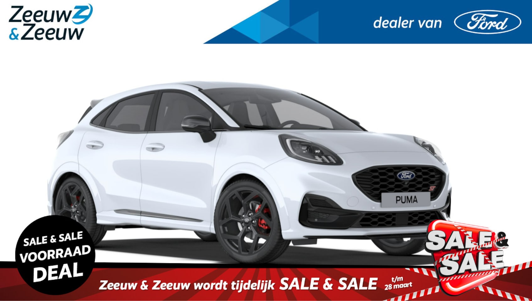 Ford Puma - 1.0 EcoBoost Hybrid ST | €4000,- korting |  0,99% rente Ford Options! | Nieuw te bestellen - AutoWereld.nl