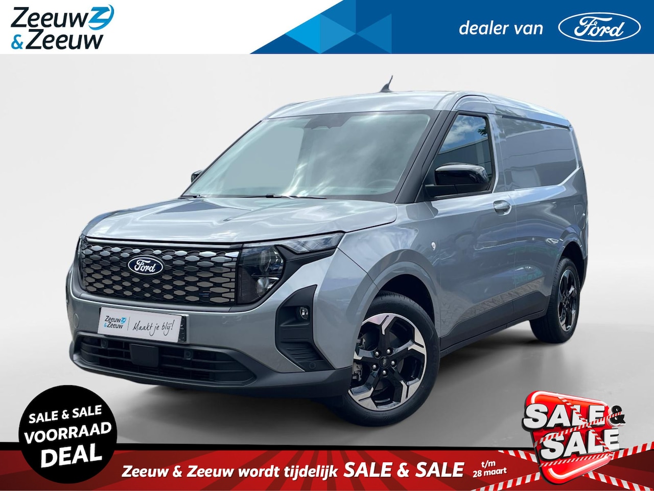 Ford Transit Courier - E-Transit Limited 44 kWh | 0,99% rente op financial lease| Trekhaak | Driver Assistance Pa - AutoWereld.nl