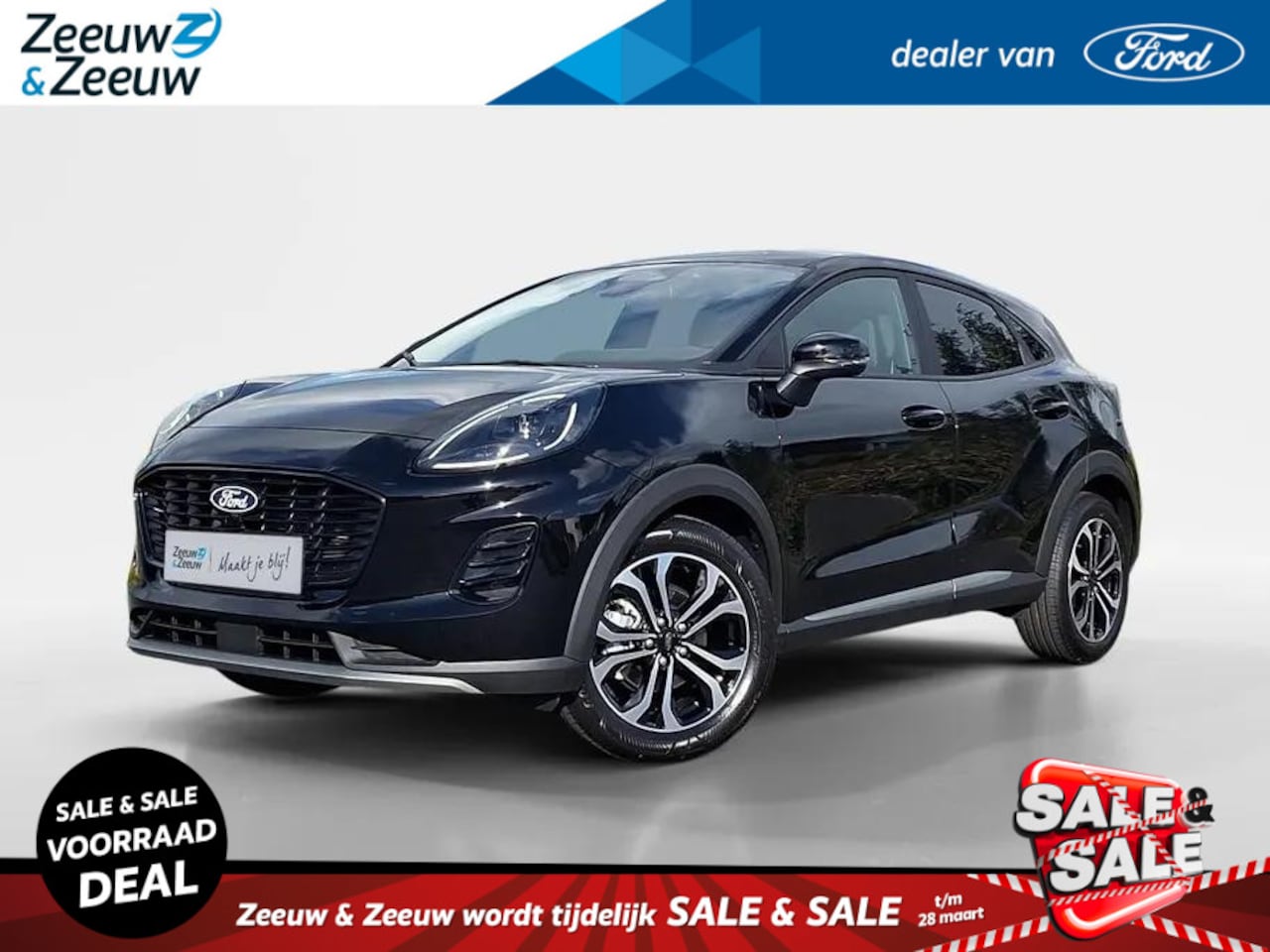 Ford Puma - 1.0 EcoBoost Hybrid Titanium Automaat | Winterpack | Camera | Climate Control | Parkeersen - AutoWereld.nl