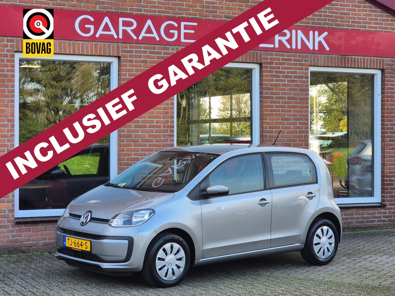 Volkswagen Up! - 1.0 BMT move up! 60PK 5drs airco, navi, carkit, dab+, elektr.ramen - AutoWereld.nl