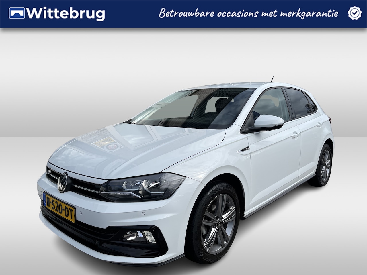Volkswagen Polo - 1.0 TSI R-Line Edition / AUTOMAAT/ ADAPT. CRUISE/ APP-CONNECT/ NAVI/ DAB RADIO/ PARK. SENS - AutoWereld.nl