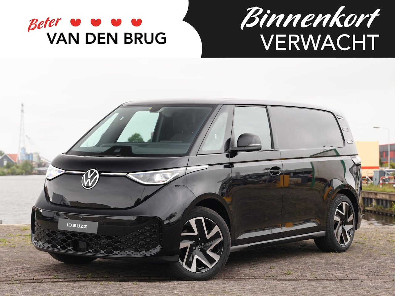 Volkswagen ID. Buzz Cargo - Bulli Edition Elektromotor 210 kW (286 pk) 2988 mm | Grote accu | LED Matrix | App connect - AutoWereld.nl
