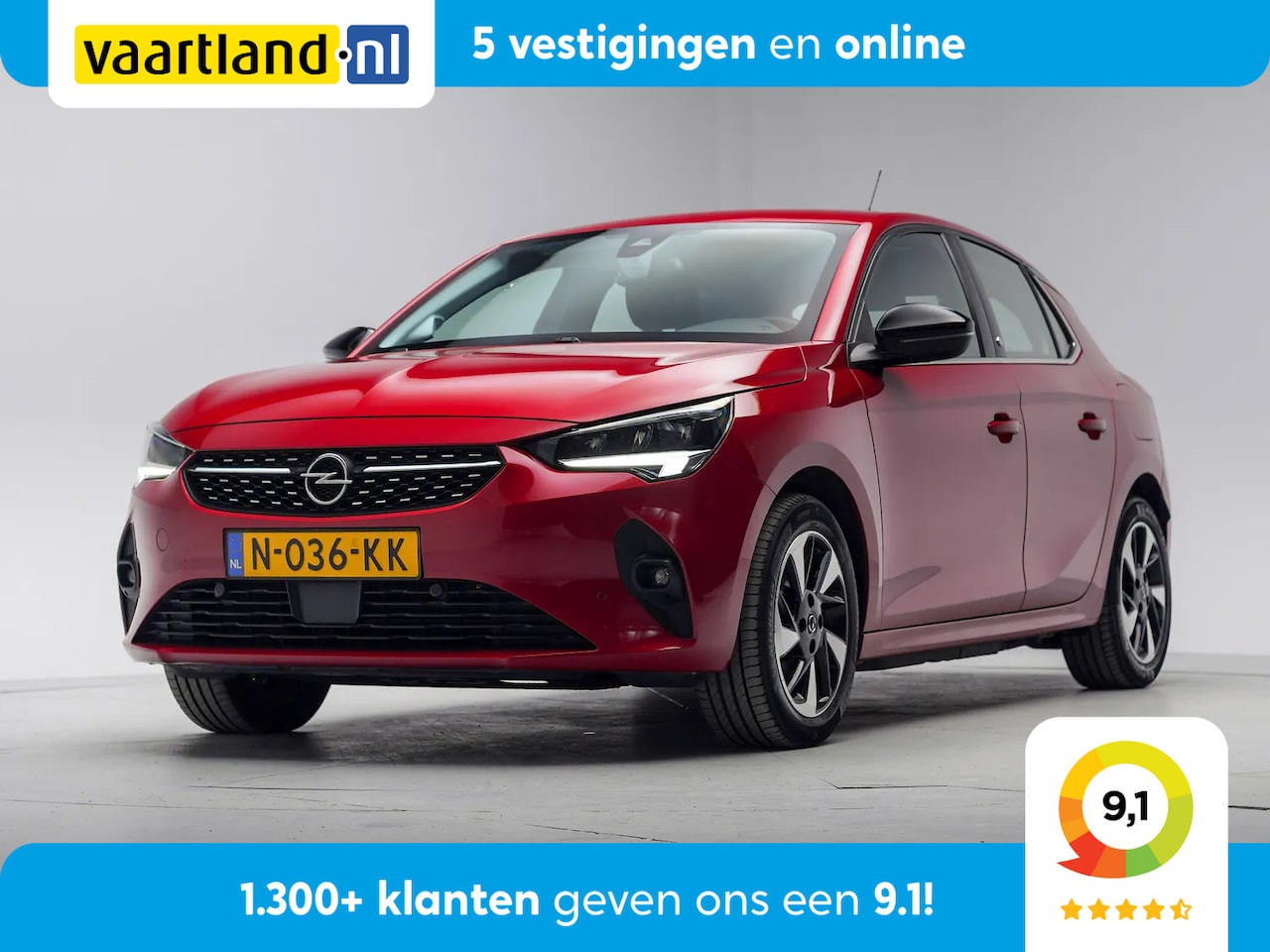 Opel Corsa-e - Elegance 50 kWh 3-Fase [ Navi Camera LED ] - AutoWereld.nl