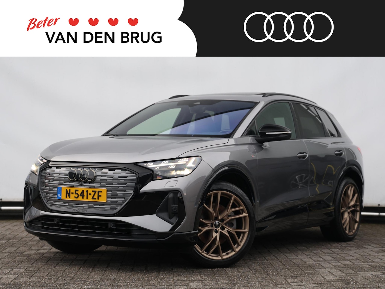 Audi Q4 e-tron - 40 Launch edition S Competition 77 kWh 204pk | Pano | SONOS | Trekhaak | HUD | Camera | Ke - AutoWereld.nl