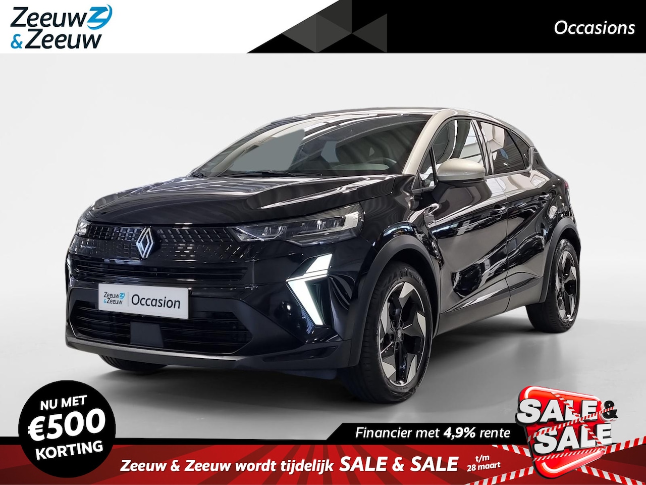 Renault Captur - 1.6 E-Tech full hybrid 145 Techno * Cruise Control Adaptief * Carplay * Navigatie * Camera - AutoWereld.nl