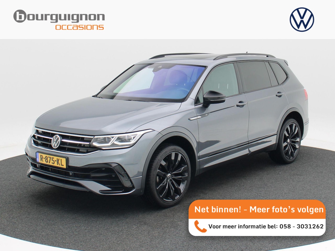 Volkswagen Tiguan Allspace - 1.5 TSi 150 Pk R-Line Business+ 7-Persoons | Panoramadak | Stoel Verwarming| Adaptive Cru - AutoWereld.nl