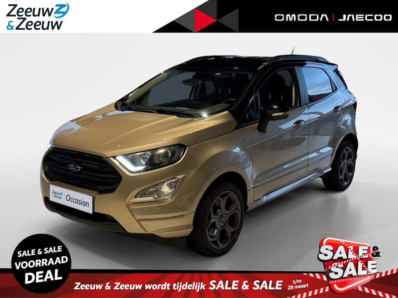 Ford EcoSport - 1.0 EcoBoost ST LINE *Navigatie*Climate*Parkeersenoren*LM.Velgen*IN ZEER NETTE STAAT! - AutoWereld.nl
