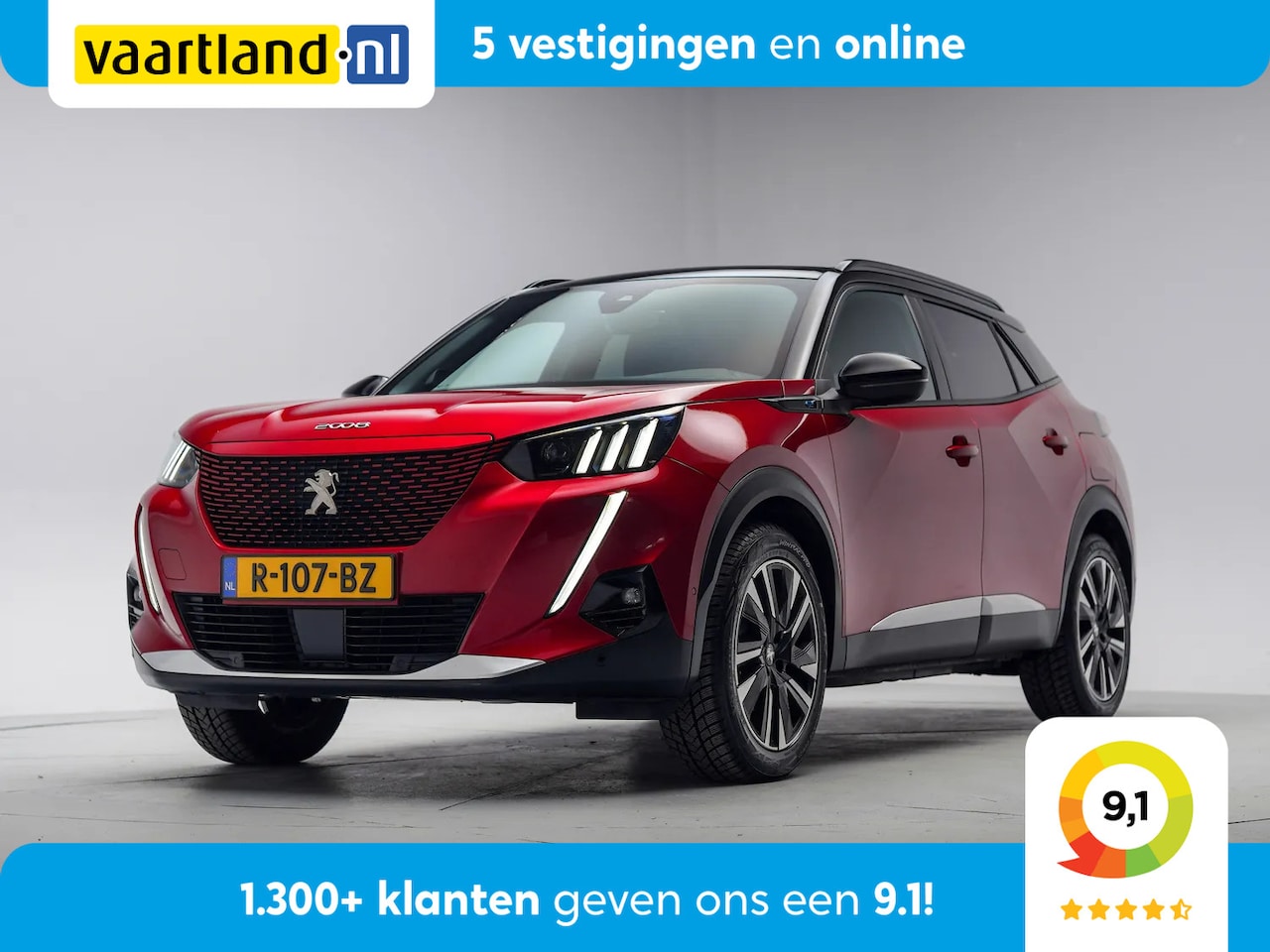 Peugeot e-2008 - EV GT Pack 50 kWh 3-Fase [ Adapt.cruise Panoramadak Camera ] - AutoWereld.nl