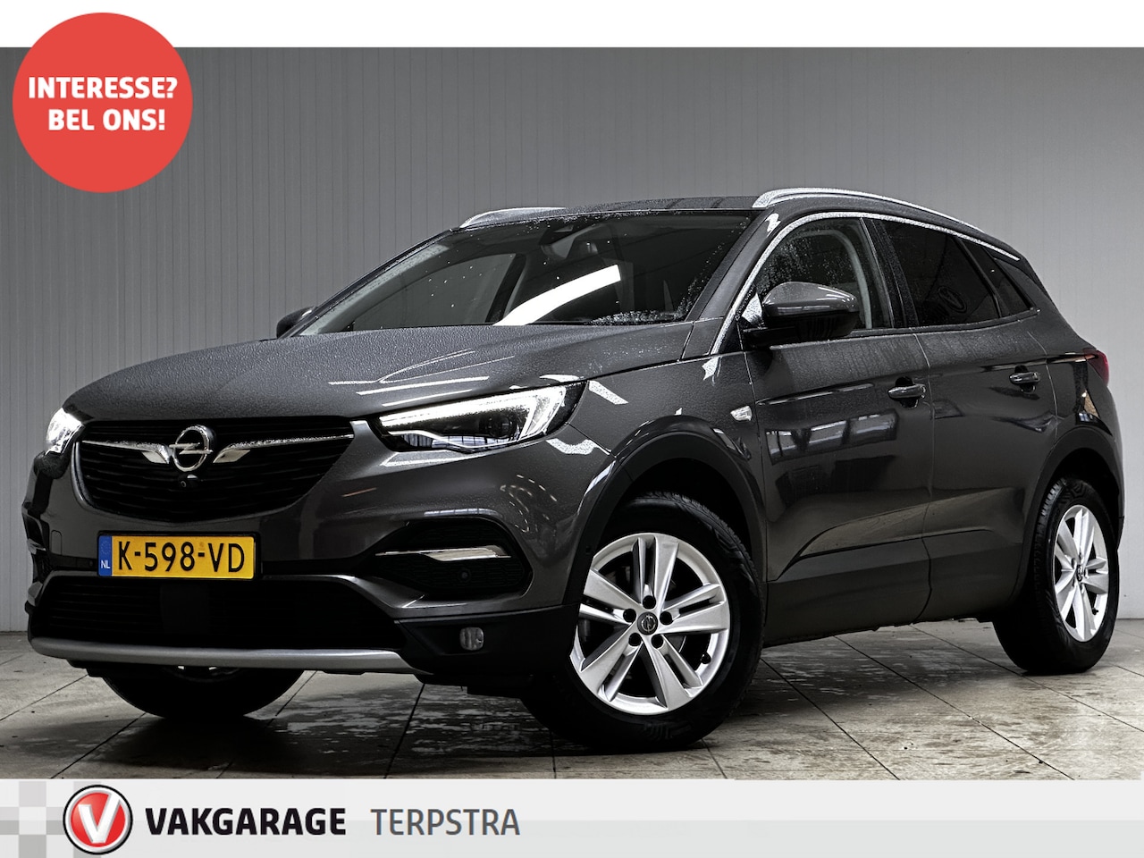 Opel Grandland X - 1.2 Turbo Business Elegance/ D-Riem verv: 57.000 KM!/ Trekhaak/ Keyless/ Camera/ Extra get - AutoWereld.nl
