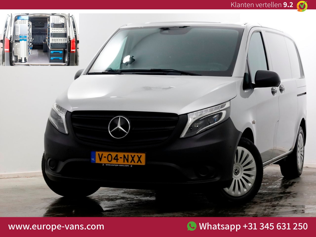 Mercedes-Benz Vito - 114 CDI 136pk Compact 9G Automaat 2x Schuifdeur/LED/Camera/Inrichting 11-2022 - AutoWereld.nl