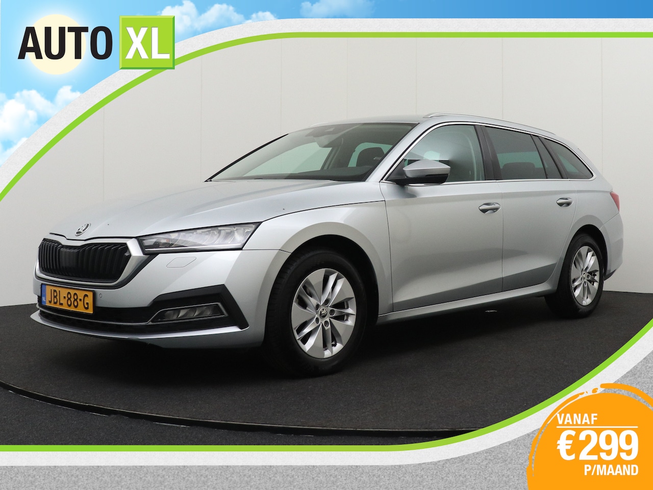 Skoda Octavia Combi - Aut. 111PK Style-Sport Sportstoelen Elek.Trekhaak LED - AutoWereld.nl