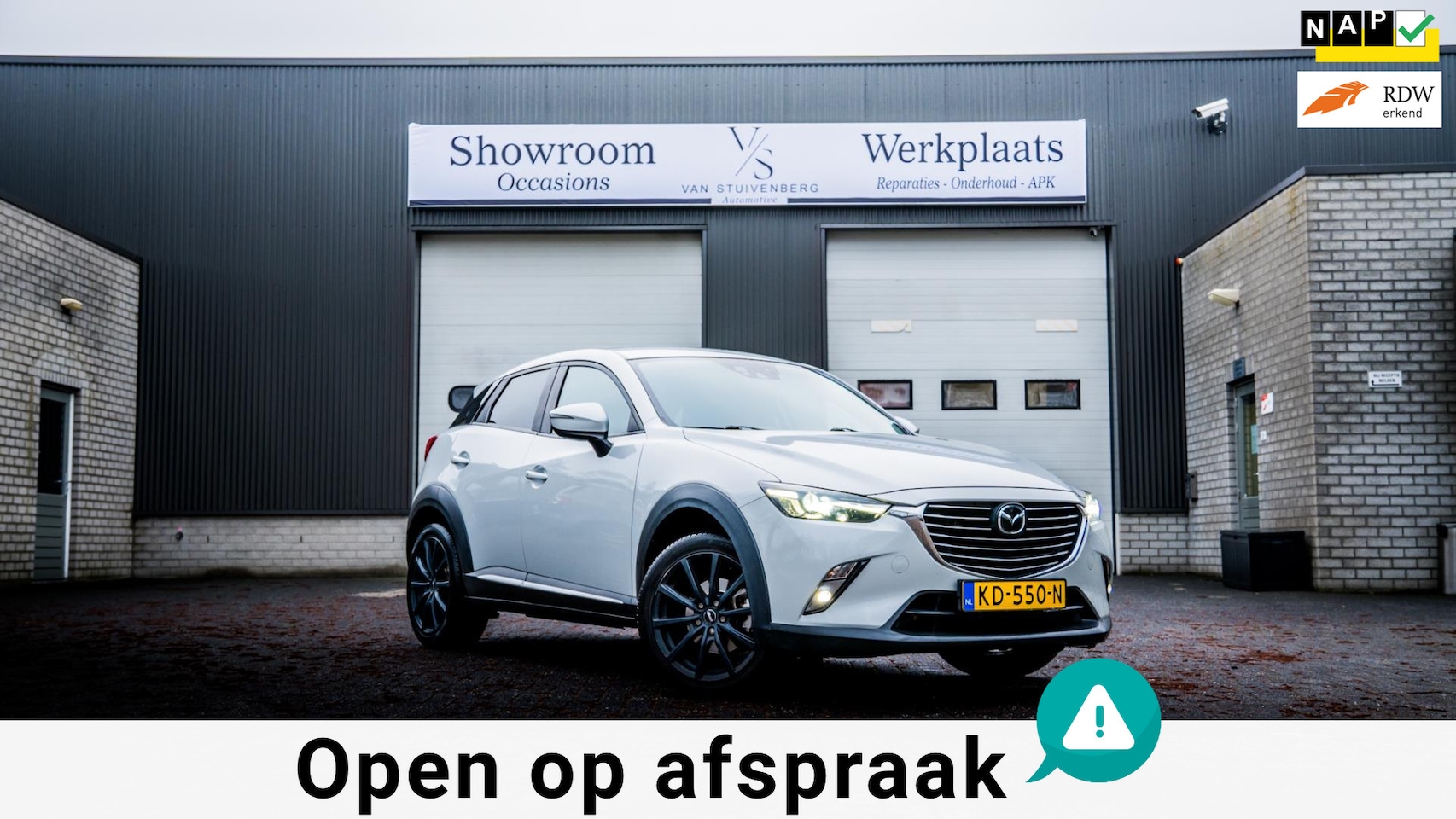 Mazda CX-3 - 2.0 SkyActiv-G 120 GT-M LEDER TREKHAAK CARPLAY CAMERA - AutoWereld.nl
