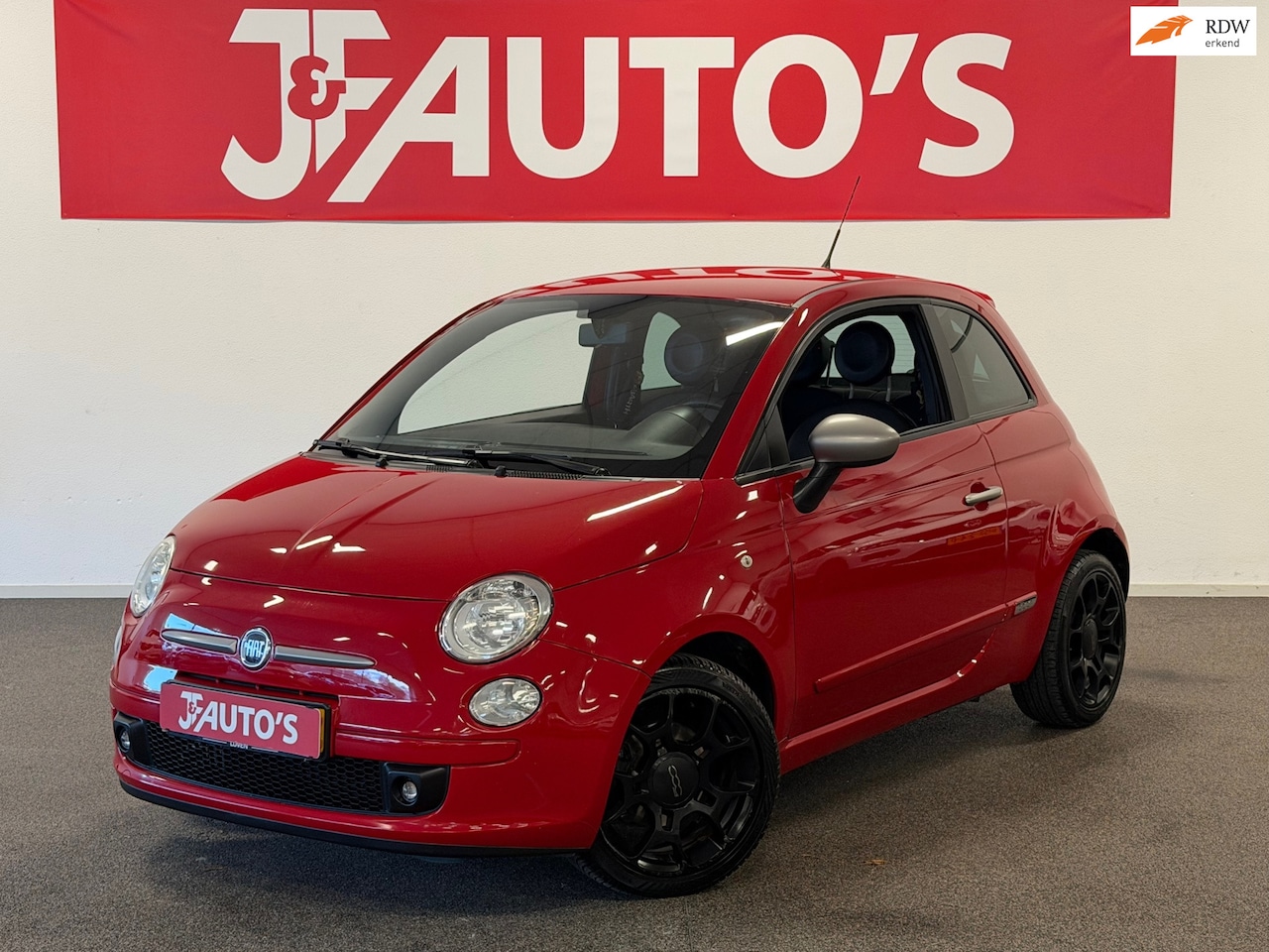 Fiat 500 - 0.9 TwinAir Lounge ECC AIRCO, HALF LEER, PDC, 16'' LMV - AutoWereld.nl