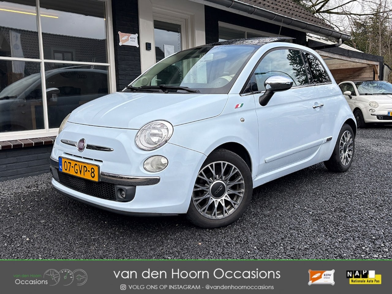 Fiat 500 - 1.2 UNIEK!! | 56000 KM | SCHUIFDAK | LEDER | PARK.SENS | AIRCO - AutoWereld.nl