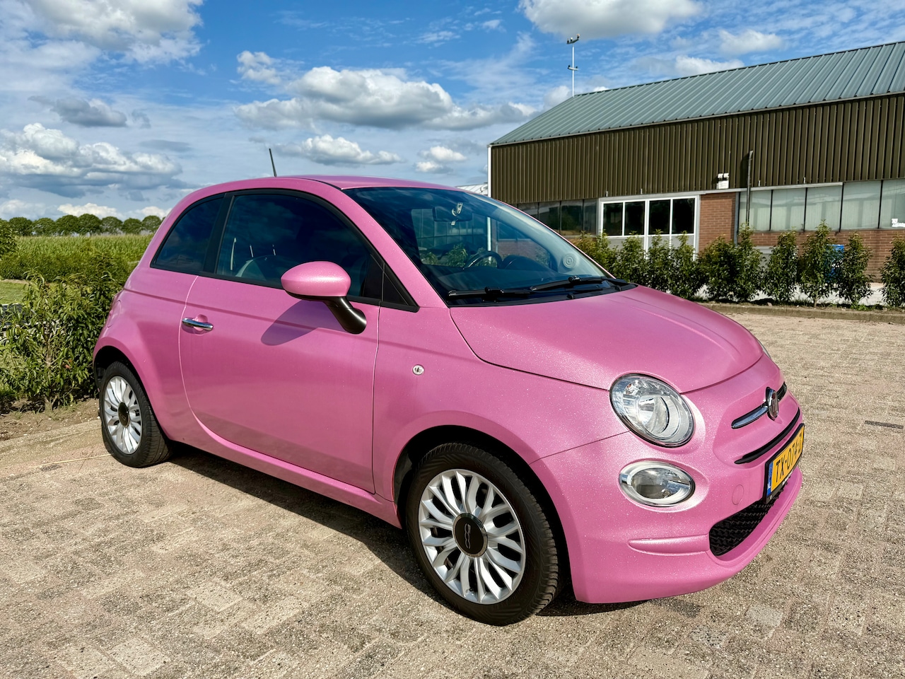Fiat 500 - 1.2 Popstar Roze Wrap - AutoWereld.nl