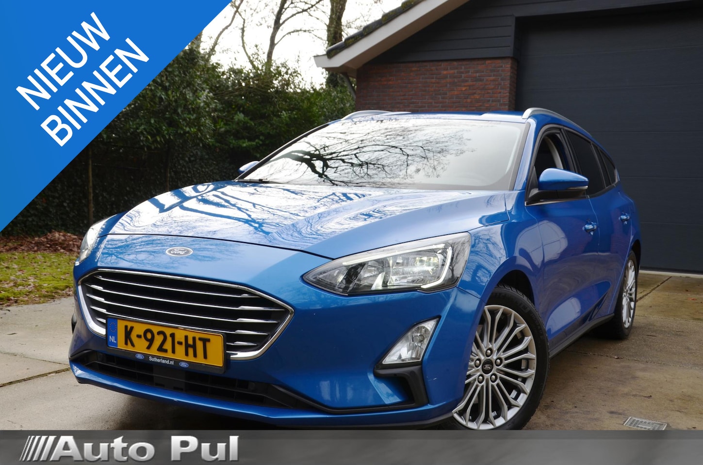 Ford Focus Wagon - 1.0 EcoBoost Hybrid Titanium X Business Navi/Pdc/Ecc/Achteruitrijcamera/Stuur Ruit&Stoelve - AutoWereld.nl