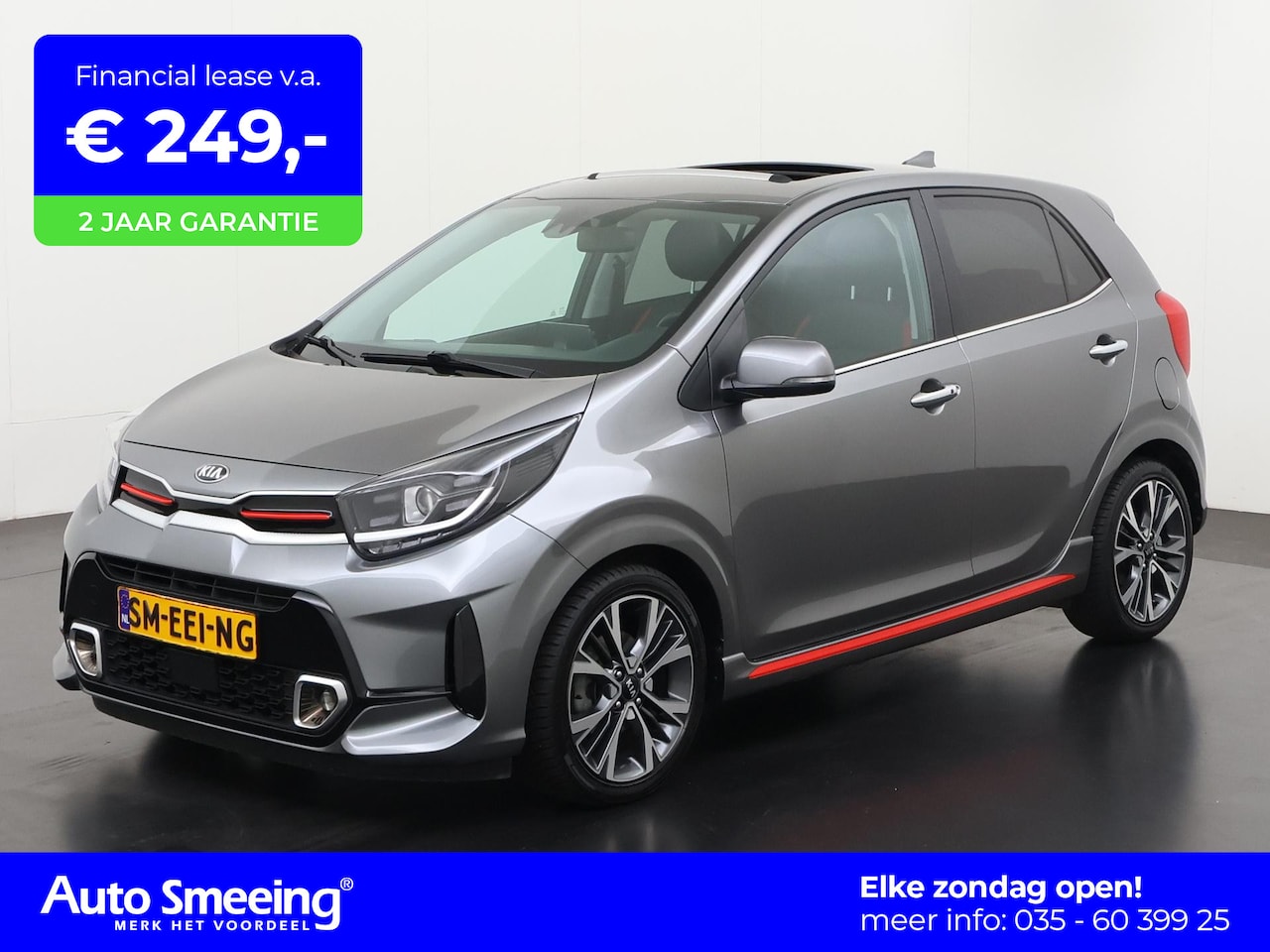 Kia Picanto - 1.2 GT-Line Automaat | Schuifdak | Leder | Stuurverwarming | Zondag Open! - AutoWereld.nl