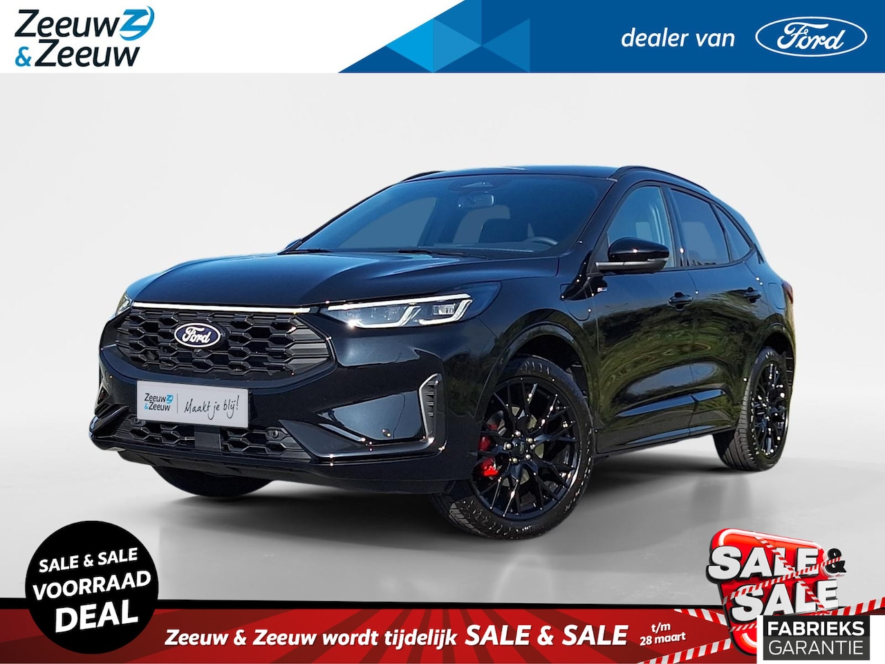 Ford Kuga - 2.5 PHEV ST-Line X | Black Pack | Winterpack | Matrix Ledkoplampen | El. Trekhaak | 360Cam - AutoWereld.nl