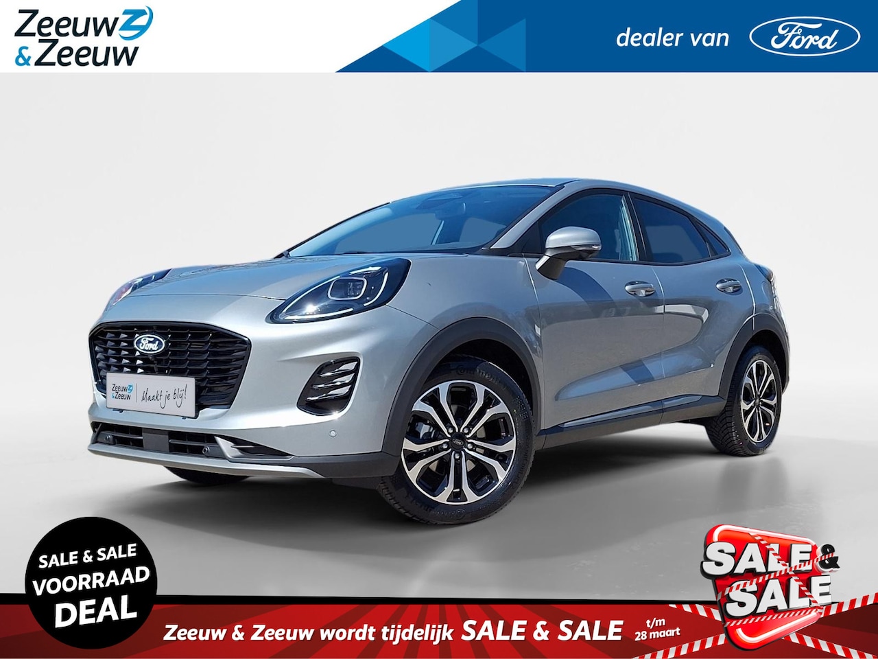 Ford Puma - 1.0 EcoBoost Hybrid Titanium Automaat | 6500,- Ford Voordeel | 0,00% rente icm Ford Otopio - AutoWereld.nl