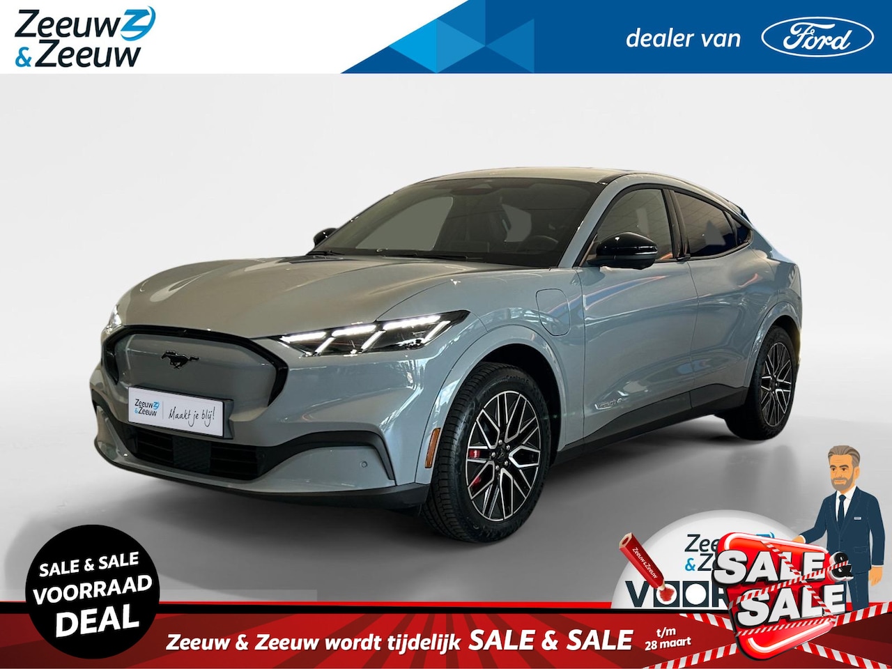 Ford Mustang Mach-E - Extended Premium RWD 88 kWh | Verwachte Levertijd 3 Weken | Prijs Inclusief €1.000,- Ford - AutoWereld.nl