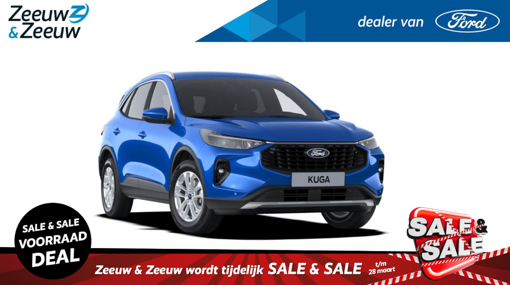 Ford Kuga - 2.5 PHEV Titanium 243pk | €4.000.- korting | 0,99% rente | Nieuw te bestellen | Digitaal - AutoWereld.nl