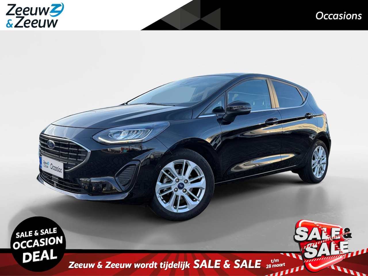 Ford Fiesta - 1.0 EcoBoost Hybrid Titanium X | Net Binnen!|NL auto| Automaat| Winterpack| dealer onderho - AutoWereld.nl