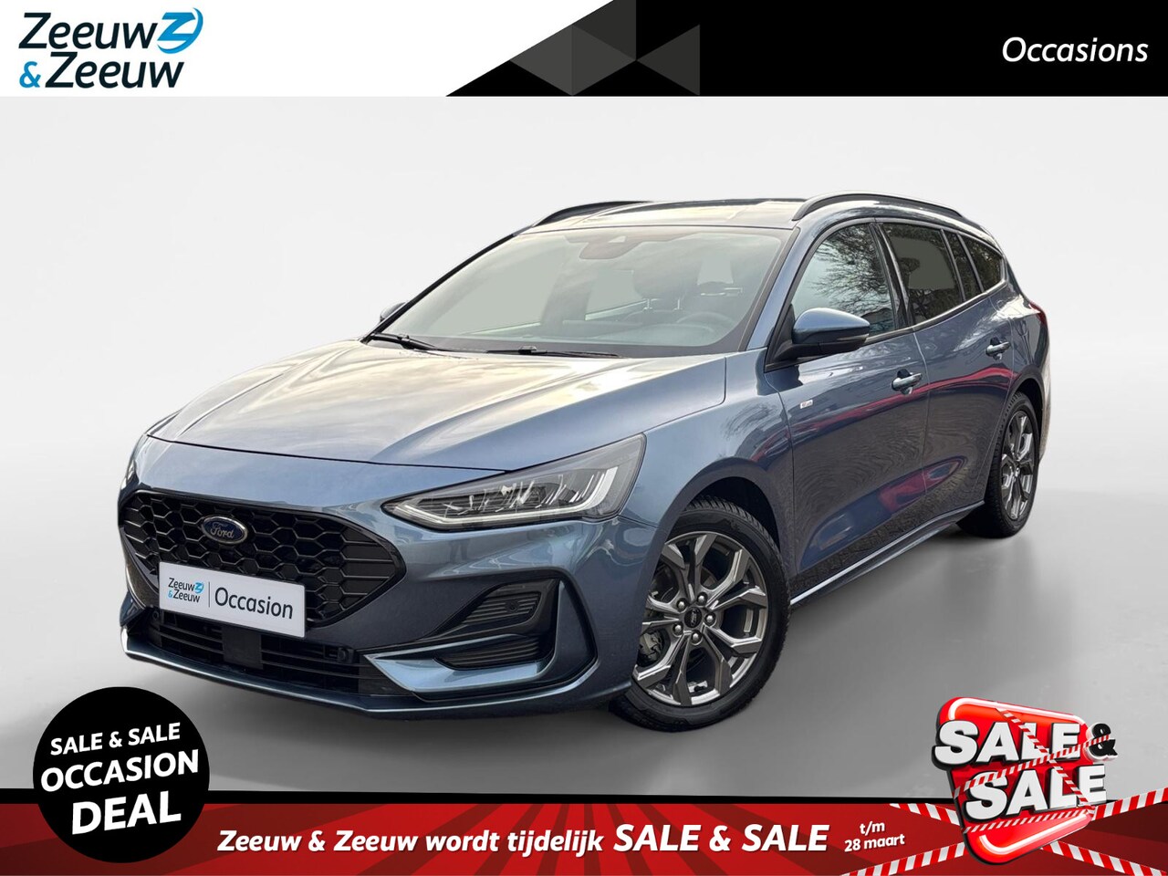 Ford Focus Wagon - 1.0 EcoBoost Hybrid ST-Line Automaat Privacy glass | Apple Carplay/Android Auto | Achterui - AutoWereld.nl