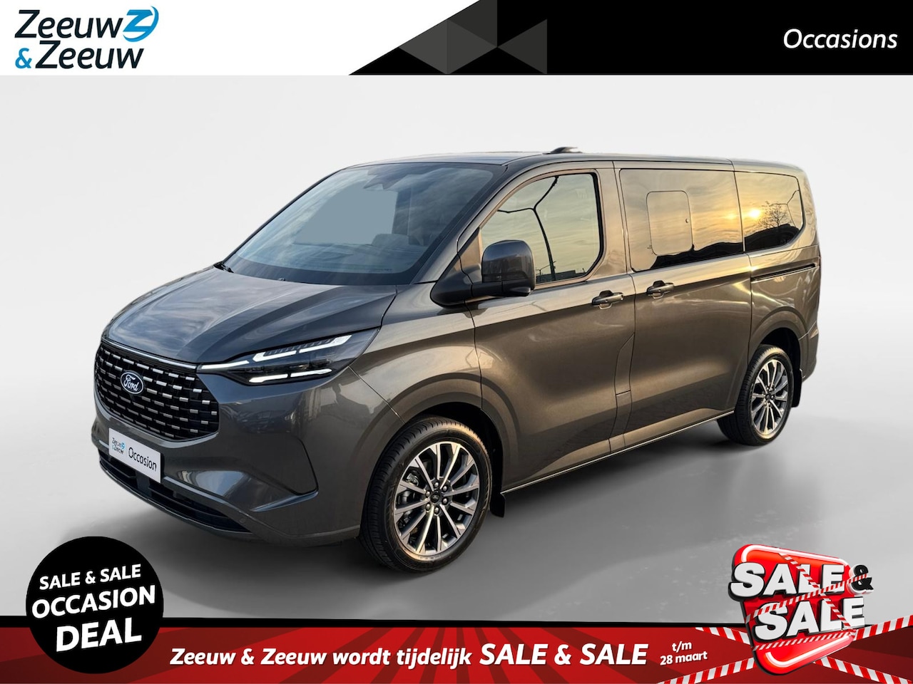Ford Transit Custom Tourneo - 340 2.5 PHEV L1H1 Titanium X Automaat | B&O Audio | Lederen bekleding | Achterklep | Matri - AutoWereld.nl
