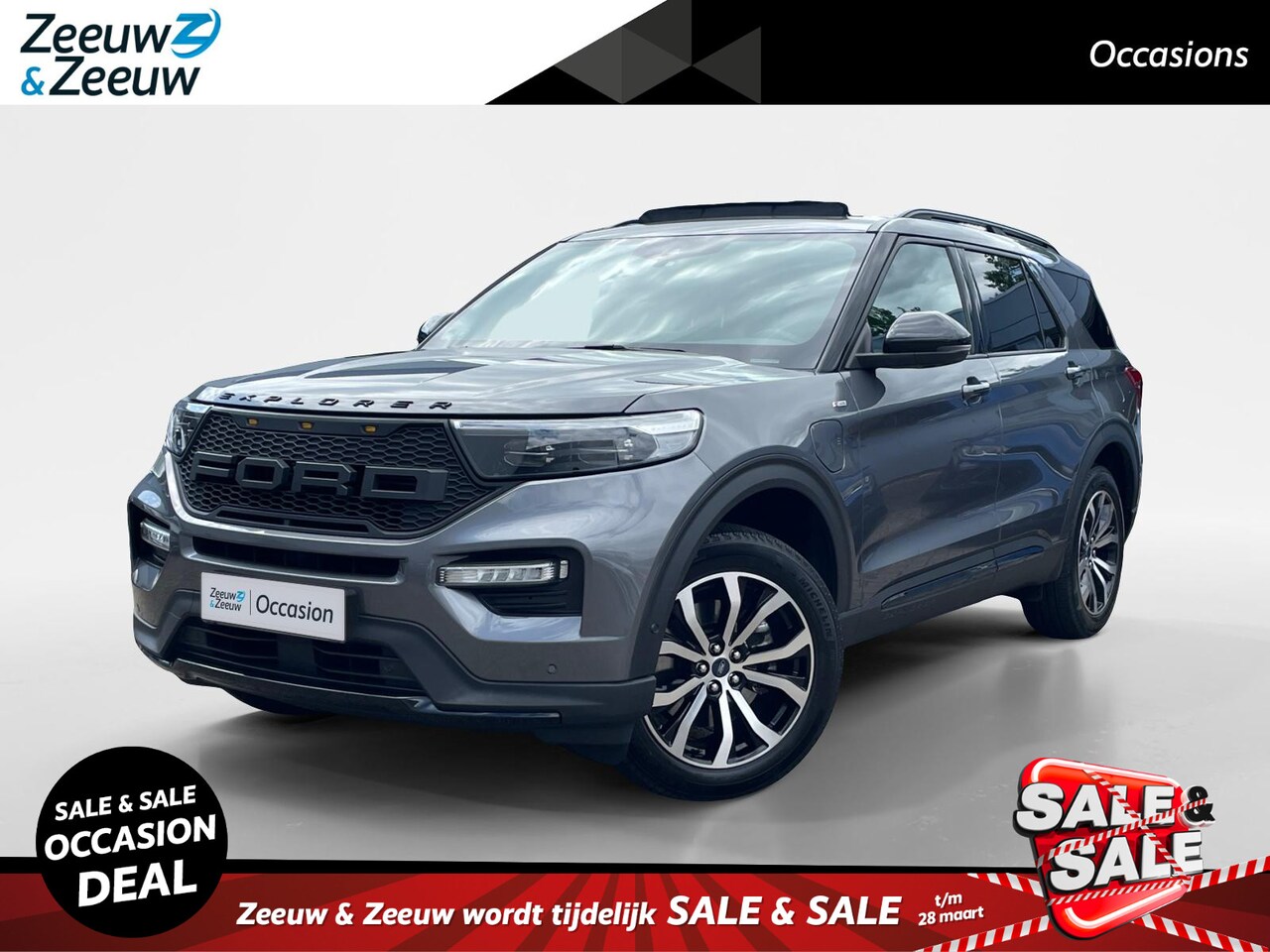 Ford Explorer - 3.0 V6 ST-Line 7-zits | BTW'er | Trekhaak | Adapt. Cruise | Schuif/Kanteldak | - AutoWereld.nl