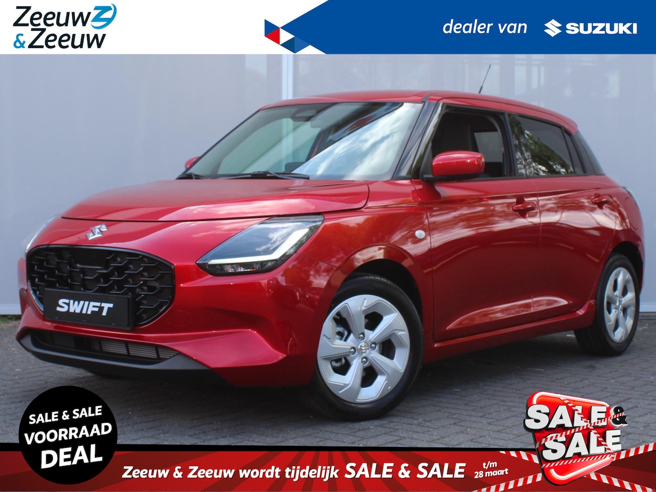 Suzuki Swift - 1.2 Select | Lichtmetalen velgen | Lederen stuurwiel | Stoelverwarming | Nieuw te bestelle - AutoWereld.nl