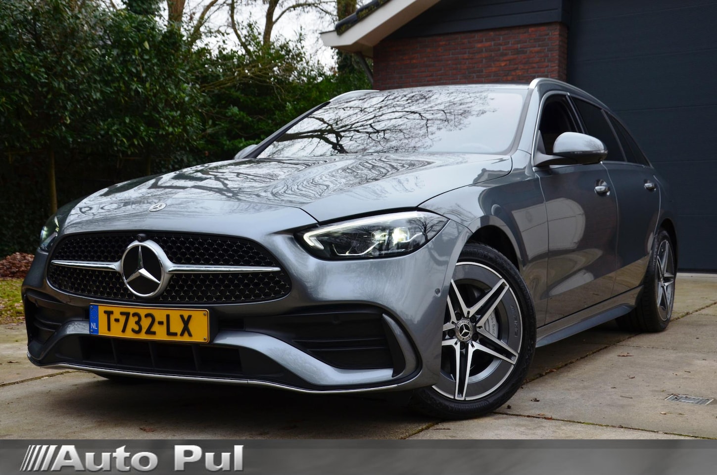 Mercedes-Benz C-klasse Estate - 300 e AMG Line Automaat/Navi/Pdc/Ecc/Burmester 3D Surround Sound systeem/Rondomzicht camer - AutoWereld.nl