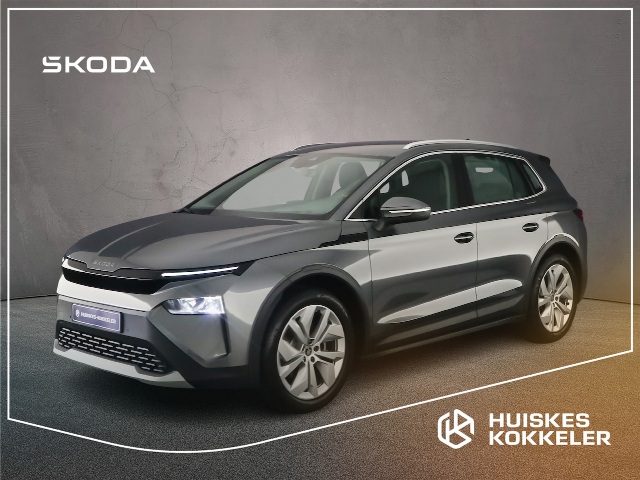 Skoda Elroq - Elektromotor 63 kWh 204pk Business Edition € 469,- private lease actie - AutoWereld.nl