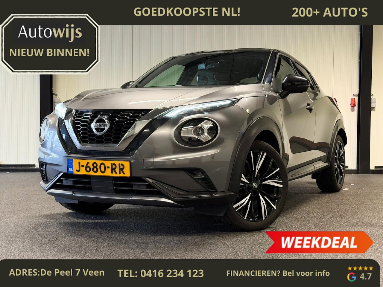 Nissan Juke - 1.0 DIG-T N-Design|LEDER|BOSE|Kuipstoelen|TREKHAAK|Camera - AutoWereld.nl