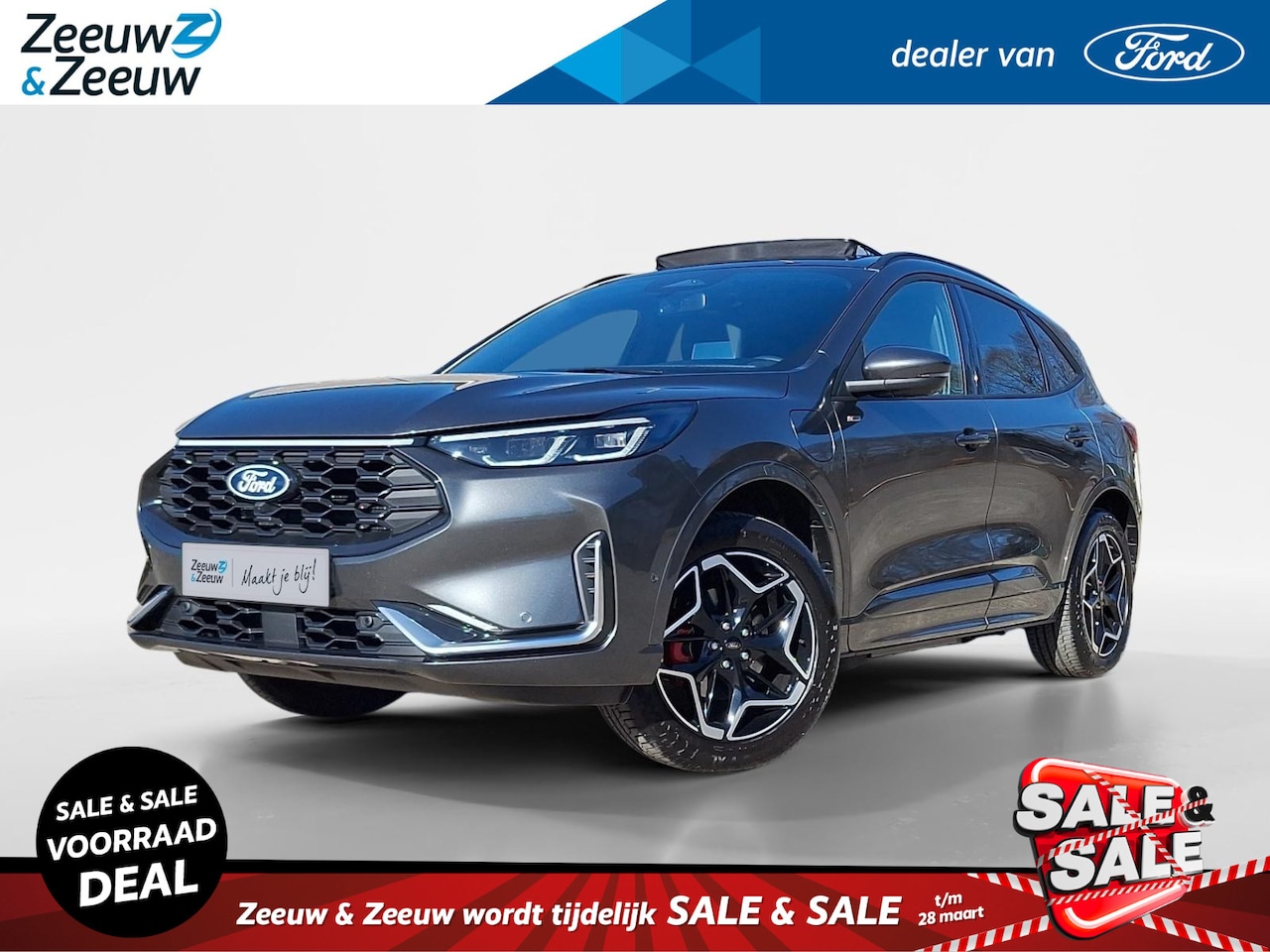 Ford Kuga - 2.5 PHEV ST-Line X | Winterpack | El. Trekhaak | Panoramadak | 19" Lichtmetaal | 360Camera - AutoWereld.nl