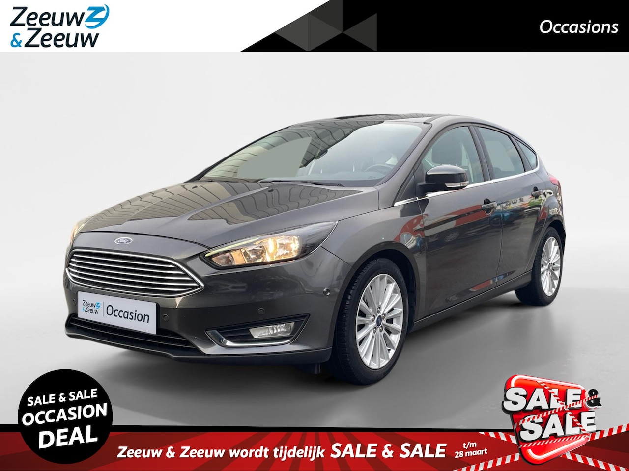 Ford Focus - 1.0 Titanium | Trekhaak | Lm Velgen | Navigatie | Parkeer sensoren | - AutoWereld.nl