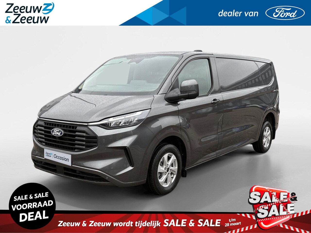 Ford Transit Custom - 320 2.0 TDCI L2H1 Limited | Trekhaak | Stoel/Voorruitverwarming | Parkeersensoren | BPM VR - AutoWereld.nl