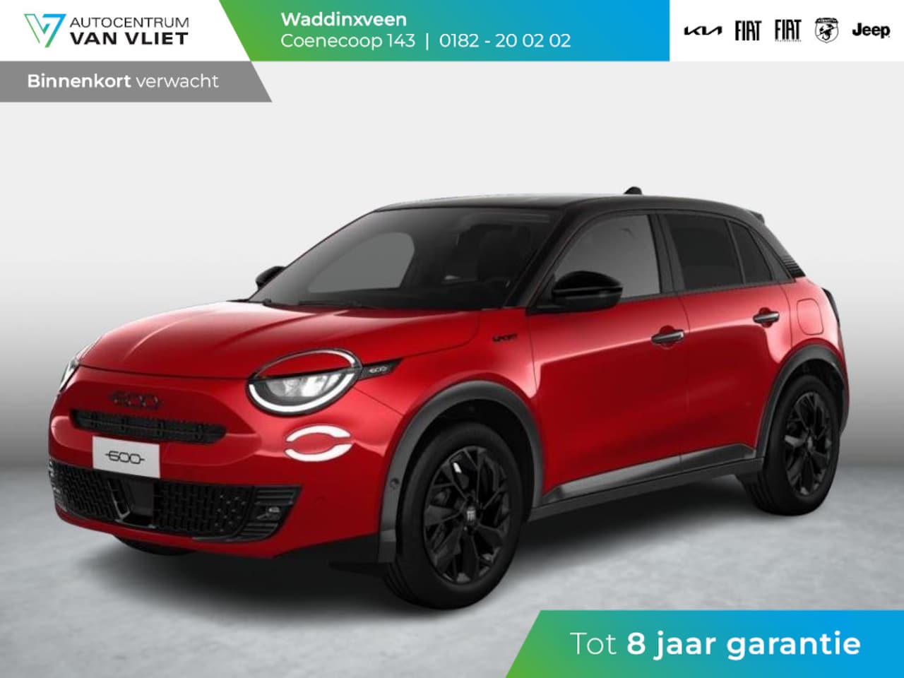 Fiat 600 - 1.2 145pk Hybrid Sport | Clima | Cruise | Navi | 18" | Winter Pack | Apple Carplay | BSM - AutoWereld.nl