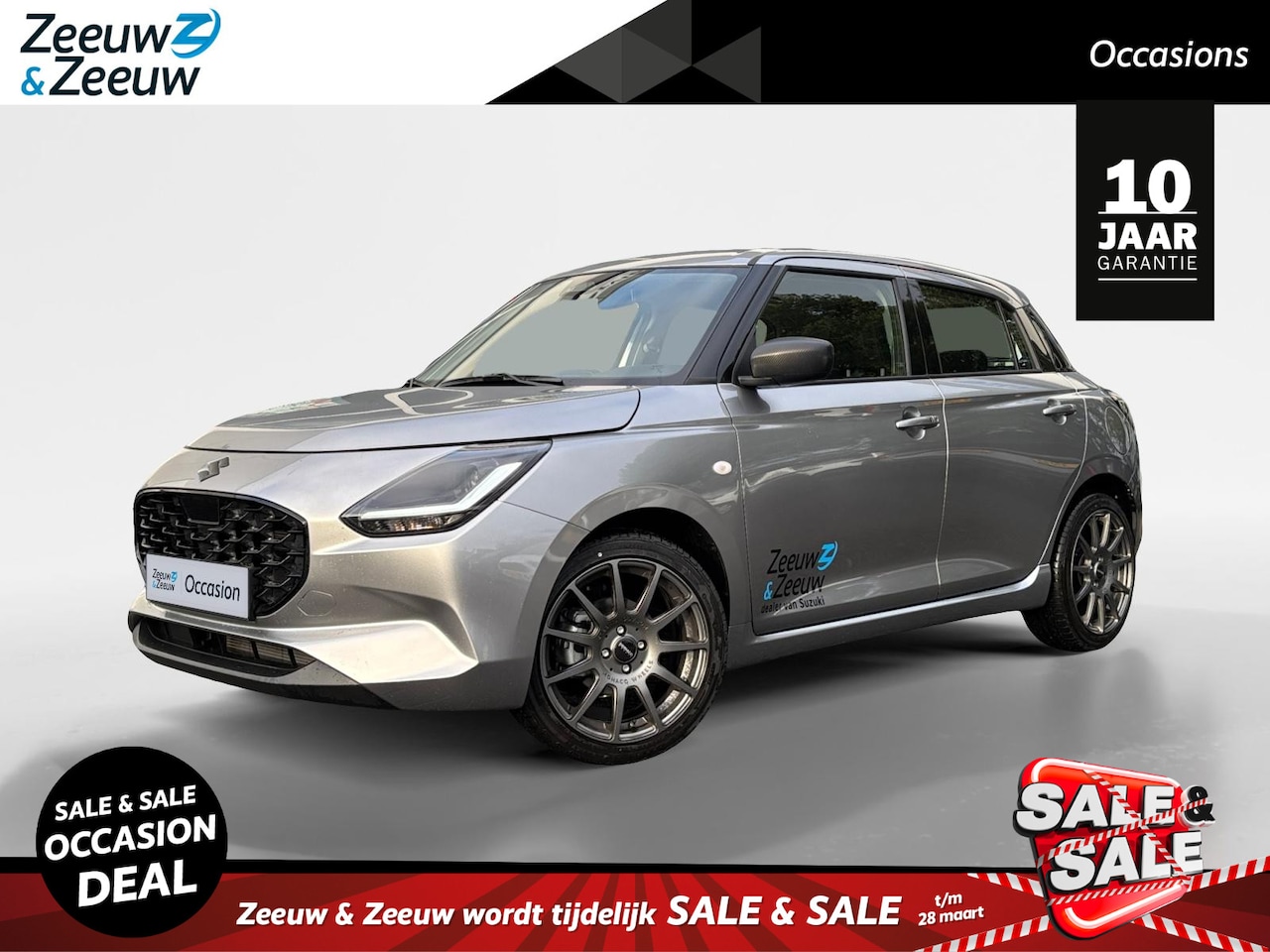 Suzuki Swift - 1.2 Comfort Sport | 17 inch | Zwarte logo's | Carbon spiegels | Sharkfin antenne | Carplay - AutoWereld.nl