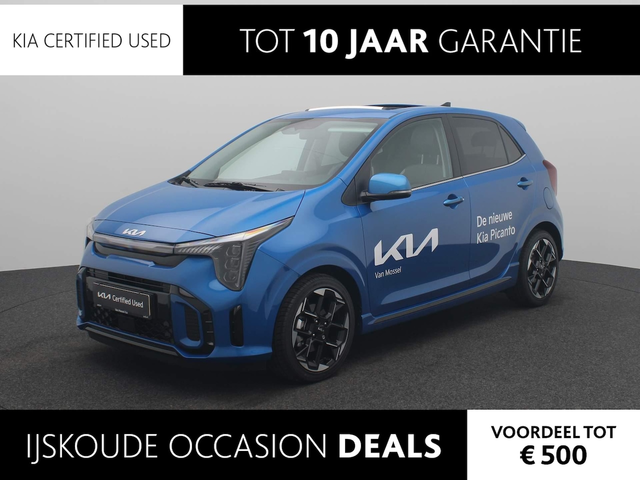 Kia Picanto - 1.0 DPI GT-Line |Lm Velgen | Leder | Clima | Navi + Camera | - AutoWereld.nl