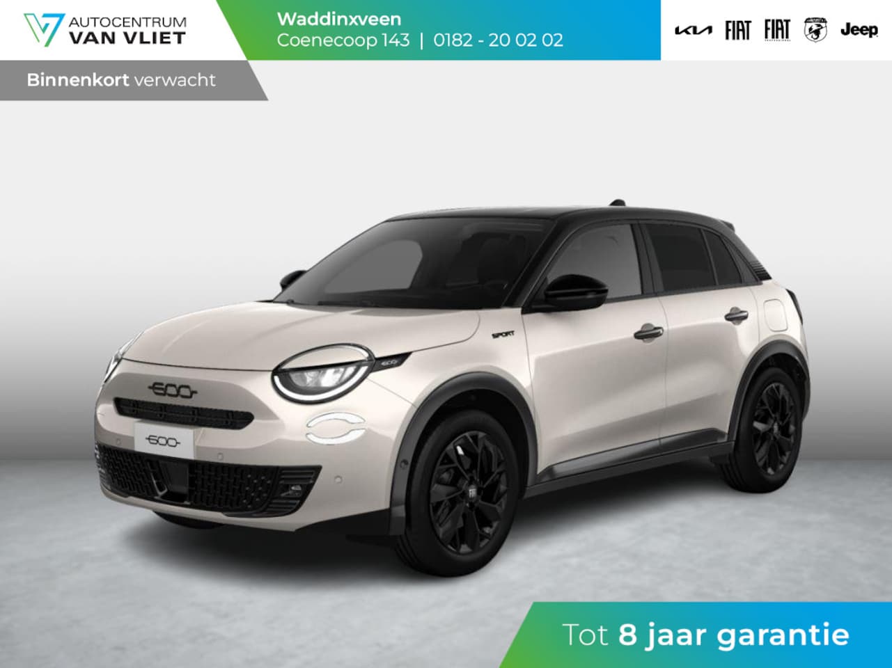 Fiat 600 - 1.2 145pk Hybrid Sport | Clima | Cruise | Navi | 18" | Winter Pack | Apple Carplay | BSM - AutoWereld.nl