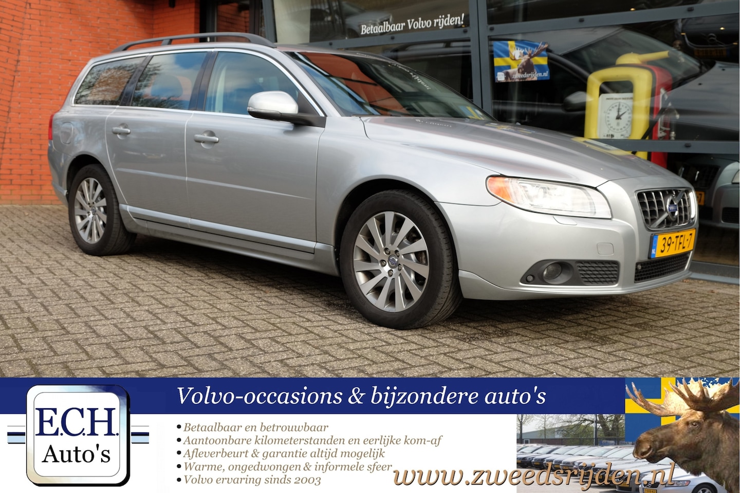 Volvo V70 - 2.0 D3 Limited Edition 2.0 D3 163 pk Limited Edition, Leer, Xenon, Navi - AutoWereld.nl