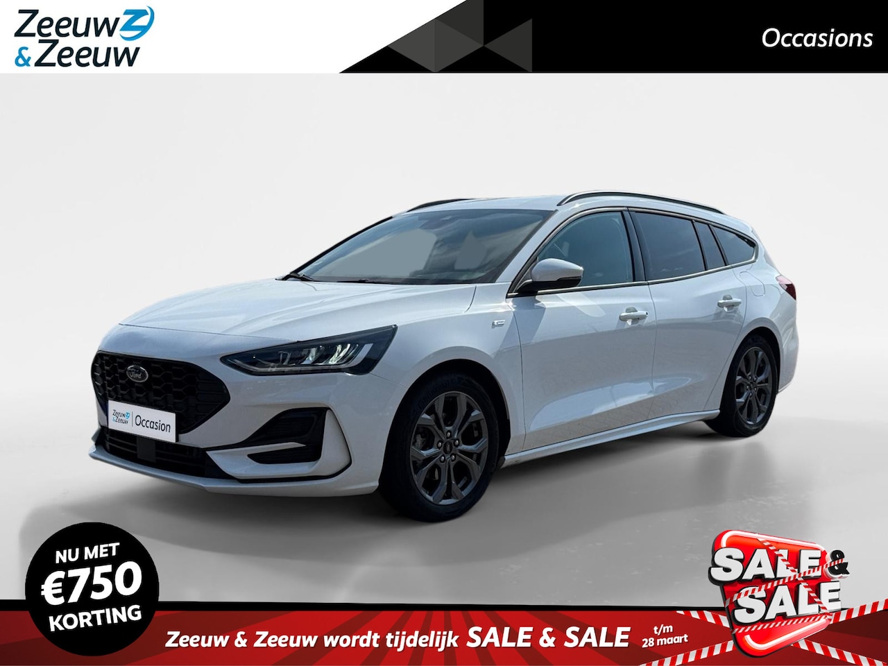 Ford Focus Wagon - 1.0 EcoBoost Hybrid ST Line | 17" Lichtmetalen velgen | Winter pack | Parkeersensoren voor - AutoWereld.nl
